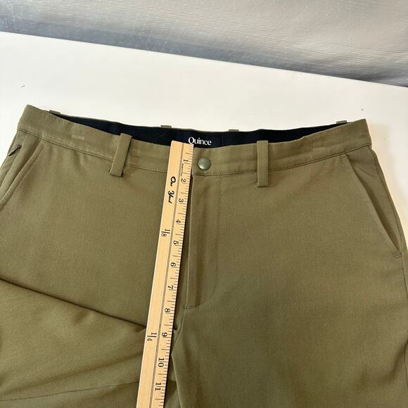 Quince Men’s 34 x 30 Ultra-Stretch 24/7 Smart Chino Athletic Tapered Olive Green - Picture 10 of 11